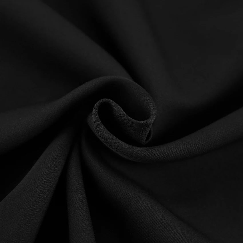 Fashion Lace-Up Black Dress